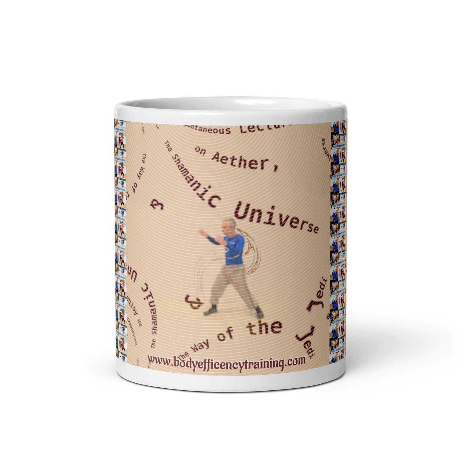 PURE FLUID. Aether and The Shamanic Universe. White glossy mug - Image 2